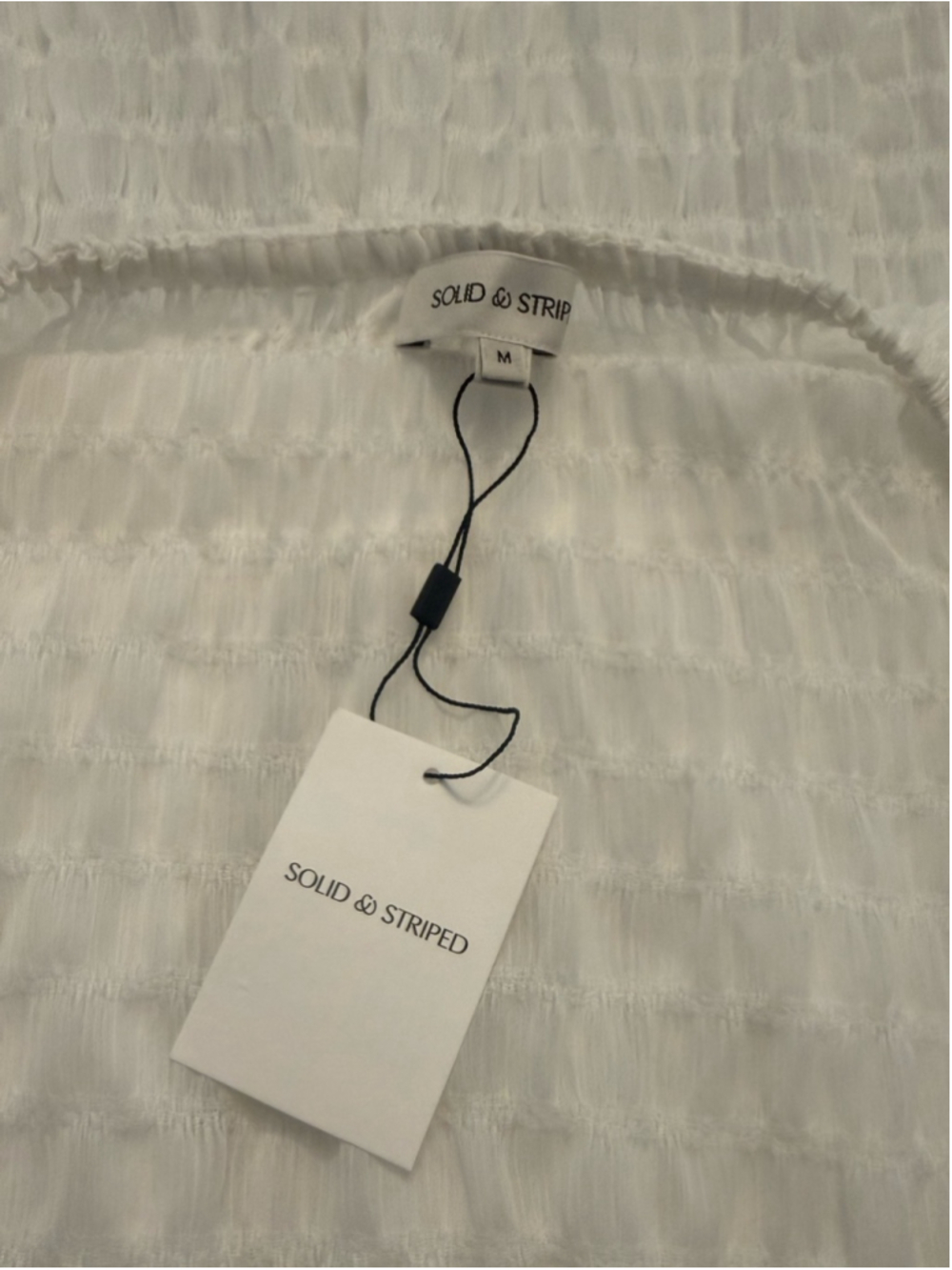 SOLID & STRIPED The Kai Maxi Dress Coverup, Optic White - Picture 7 of 9